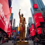 Virat Kohli's lifesize statue unveiled at New York City's iconic landmark, Times Square | FAME DELIVERED