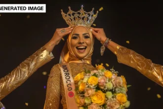 AI-generated influencer Kenza Layli has been unveiled as the world's first AI beauty pageant winner. Fanvue World AI Creator Awards