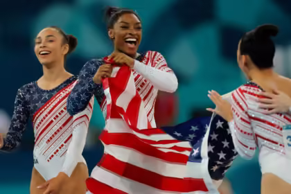Simone Biles, USA capture gold medal in team final