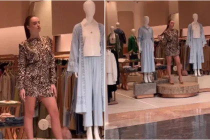 Dubai mall displays female model as mannequin; Internet calls it 'slavery'