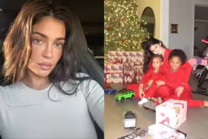 Kyle Jenner revealed her struggles after giving birth to her son and coming up with a name for him.( @KylieJenner/X)