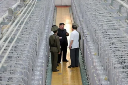 This is the first time North Korea has published photos of one of its uranium enrichment facilities