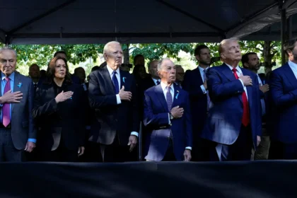 Trump, Harris shake hands in show of unity at Ground Zero for 9/11 commemoration