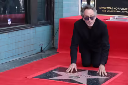 Tim Burton receives Walk of Fame star, honored by Winona Ryder and Michael Keaton