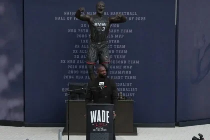 Statue of NBA star Dwyane Wade sparks fan backlash