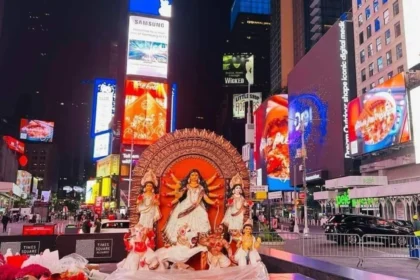 Durga Puja celebrated at Times Square for the first time