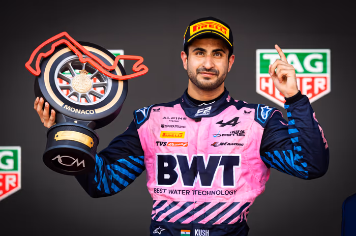 Kush Maini Creates History as First Indian to Win F2 Monaco Sprint Race