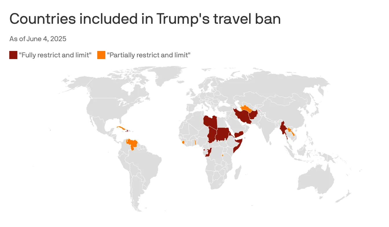 Trump Reinstates US Travel Ban, Citing National Security